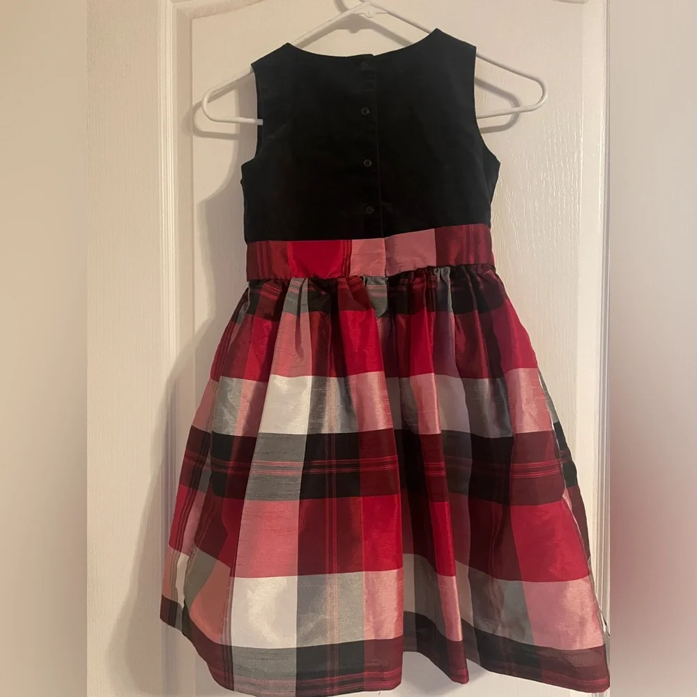 Gymboree Black and Red Plaid‎ Flare Dress 8 Holiday Party Y2K Preppy Function